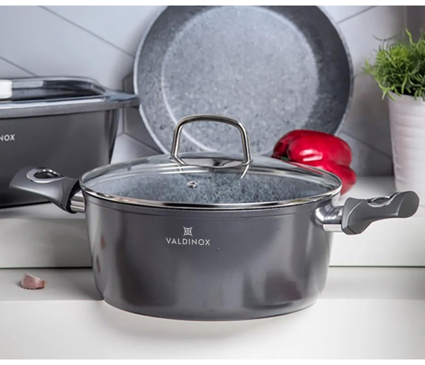 Altom Valdinox Grand garnek 24cm 4,0l. z pokrywą szklaną - 1580501 - zdjęcie 8